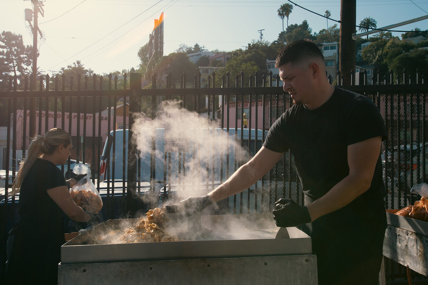 Light bites coming off the grill