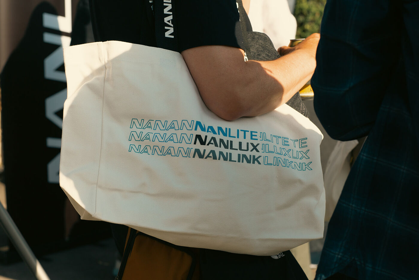 A Nanlux tote among the night’s swag